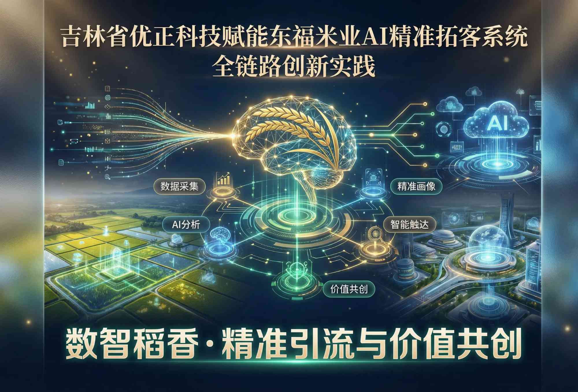 数智稻香·精准引流：吉林省优正科技赋能东福米业AI精准拓客系统的全链路创新实践与价值共创全景图